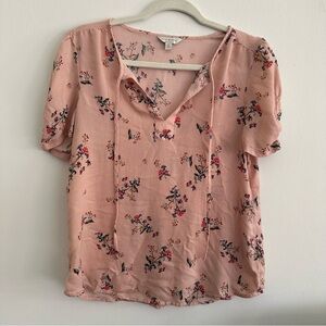Lucky brand pink floral top